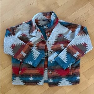 Multicolor Tribal Pattern Jacket